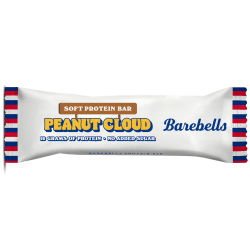 Barebells Peanut Cloud 55g – proteinbar med jordnöt, marshmallowkänsla och chokladöverdrag i 12-pack.