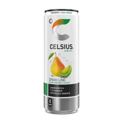 Celsius Pear Limeade 33cl energidryck med koffein päron lime burk